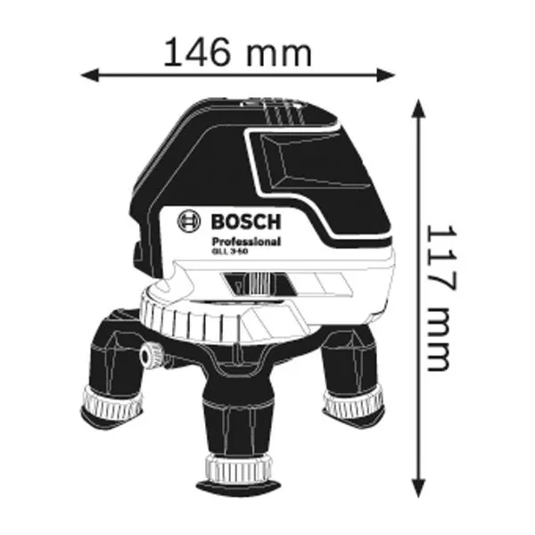 Multičárový laser Bosch GLL 3-50 Professional + pouzdro