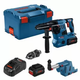 Aku vrtací kladivo 18V 2x8,0Ah SDS plus Bosch GBH 18V-28 C GDE 18V-16 0611921003