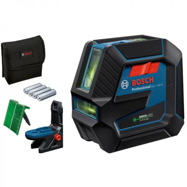 Křížový laser BOSCH GCL 2-50 G s olovnicí (zelený) 0 601 066 M00