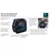 Křížový laser BOSCH GLL 2-15 G se stativem (IP64) 0 601 063 W01