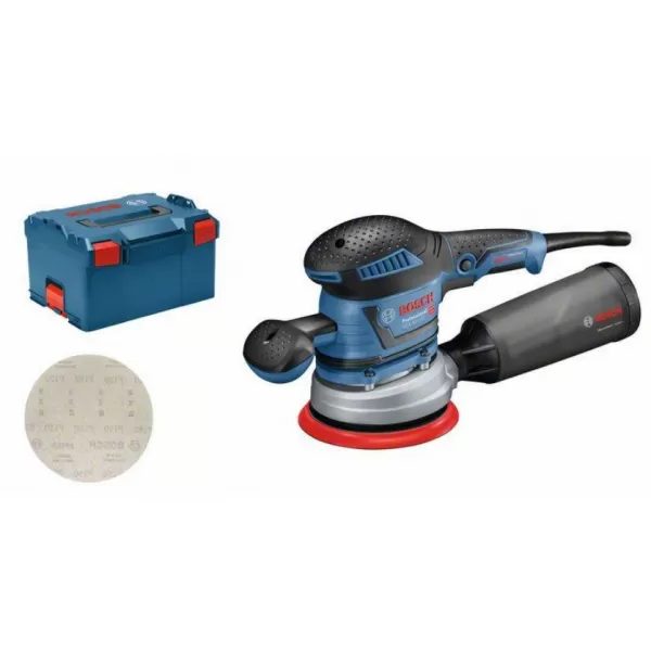 Excentrická bruska + LBOXX 238 Bosch GEX 40-150 0.601.37B.201