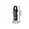 Klešťový ampérmetr GMC 600-15 + MH 1 Bosch 0601077601