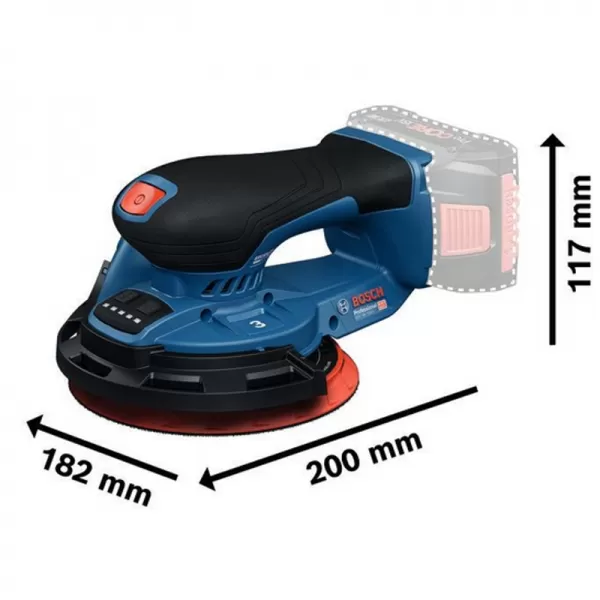Aku excentrická bruska 18V bez aku Bosch GEX 18V-150-3