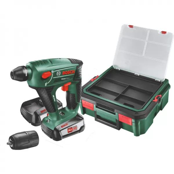 Aku vrtací kladivo 18V 2x2,5Ah Bosch Uneo 0.603.952.30K