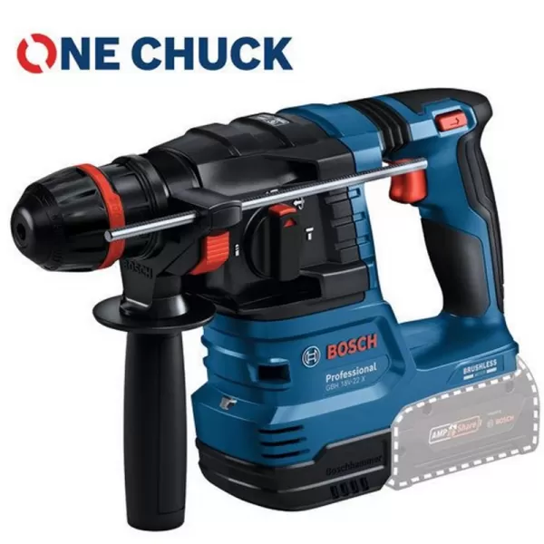 Aku vrtací kladivo s ONECHUCK 18V bez aku Bosch GBH 18V-22 X