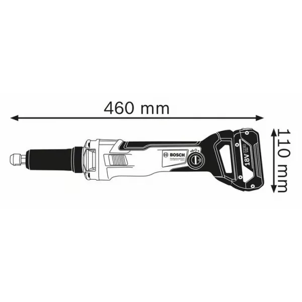 Aku přímá bruska bez aku Bosch GGS 18V-23 LC Professional 0601229100