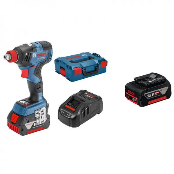 Aku rázový utahovák 18V 2x5,0 Bosch GDX 18V-200 C 0.601.9G4.201