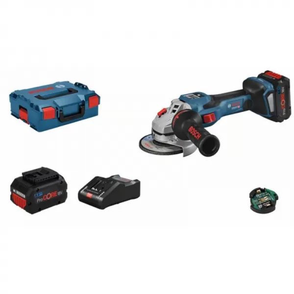 Aku úhlová bruska 2x8,0Ah Bosch BITURBO GWS 18V-15 SC 06019H6101