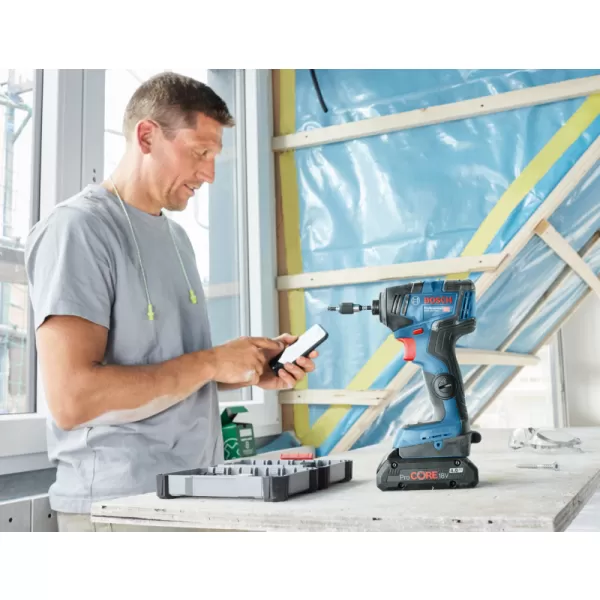 Aku rázový utahovák 18V 2x5,0Ah Bosch GDR 18V-200 C Professional