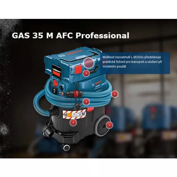 Vysavač na suché a mokré vysávání Bosch GAS 35 M AFC Professional 0.601.9C3.100