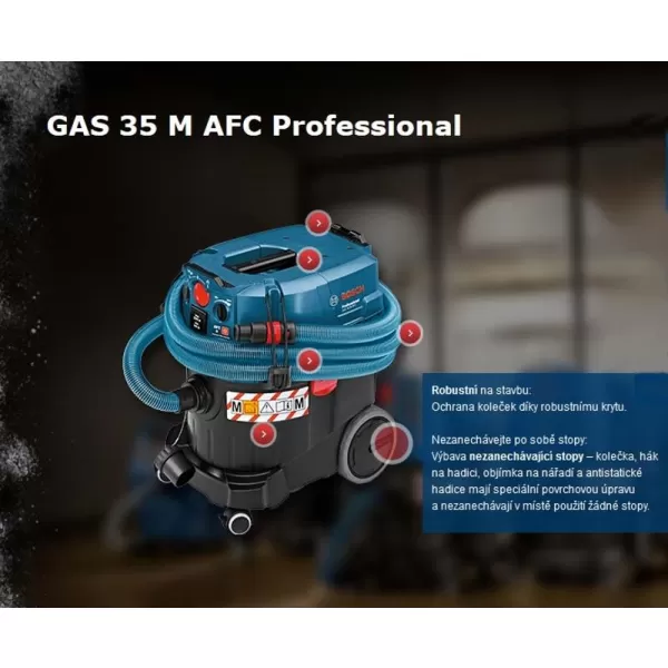 Vysavač na suché a mokré vysávání Bosch GAS 35 M AFC Professional 0.601.9C3.100