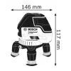 Multičárový laser Bosch GLL 3-50 Professional + L-BOXX 136 + držák BM 1 + přijímač LR 2