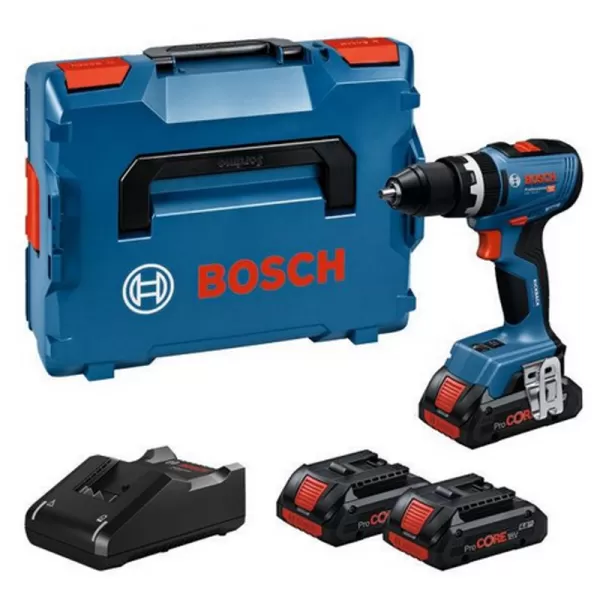 Aku příklepový vrtací šroubovák 18V 3x4,0Ah ProCORE Bosch GSB 18V-65