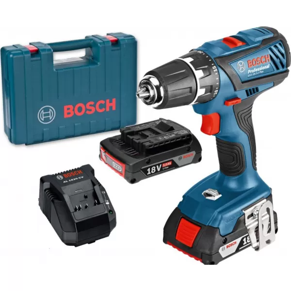 Aku vrtačka 2x2,0Ah Bosch GSR 18-2-LI Plus 06019E6120