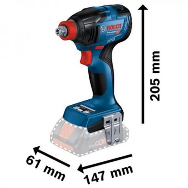 Aku rázový utahovák GDX 18V-210 C Bosch 06019J0201