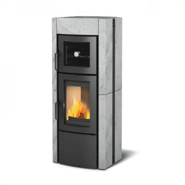 Krbová kamna šedá LA NORDICA ESTER FORNO EVO