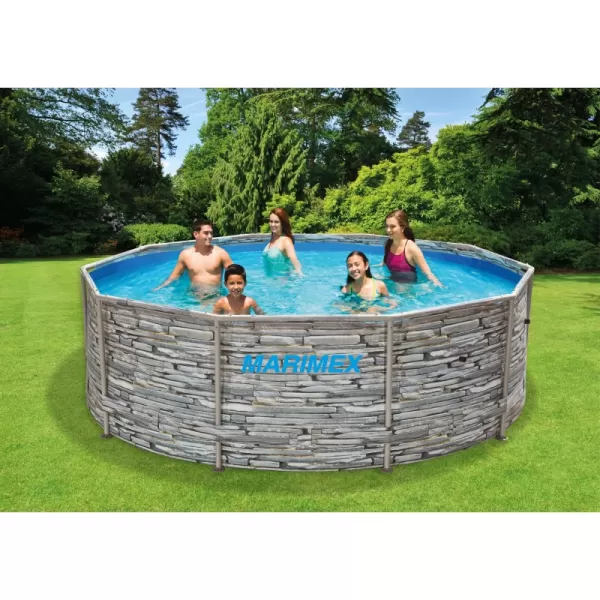 Bazén Florida 3,05x0,91 m bez filtrace - motiv KÁMEN Marimex 10340245