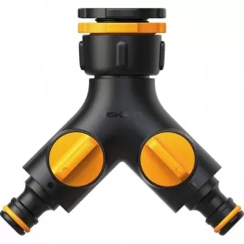Dvojitá spojka ke kohoutku Comfort pro všechny velikosti G1/2", G3/4", G1" Fiskars 1027061