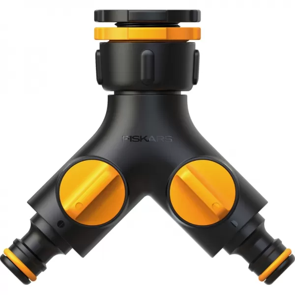 Dvojitá spojka ke kohoutku Comfort pro všechny velikosti G1/2", G3/4", G1" Fiskars 1027061