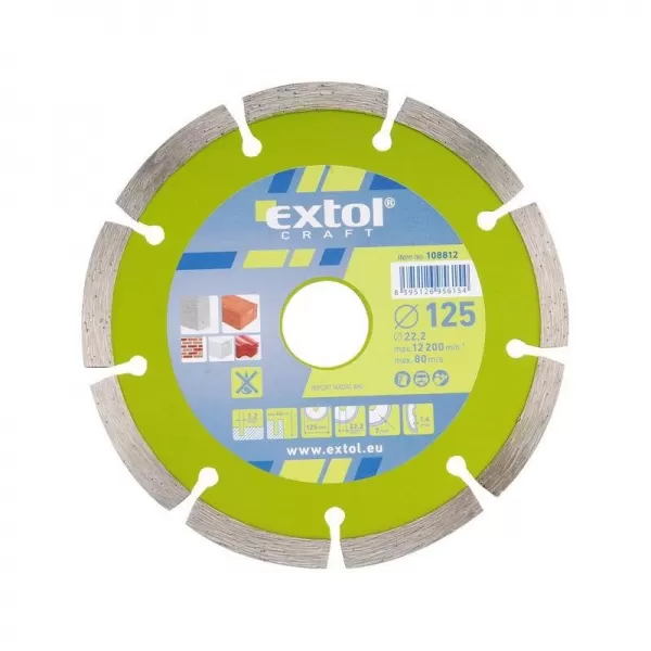 Dia kotouč řezný segmentový 230x22,2mm EXTOL CRAFT 108815
