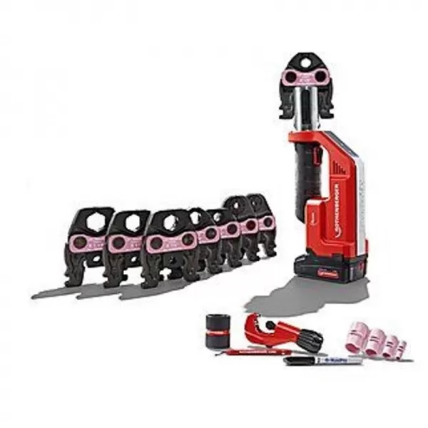 Aku lisovací sada ROMAX Compact TT + čelisti 1/4"-1.1/8" ROTHENBERGER 1000002121