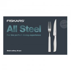 Sada steakových příborů All Steel, 24 ks Fiskars 1027505