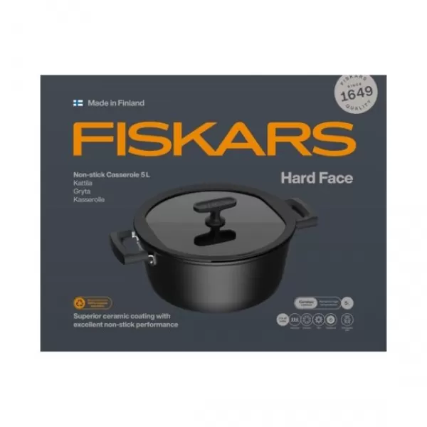 Hard Face Hrnec s nepřilnavým povlakem 5 l Fiskars 1075527