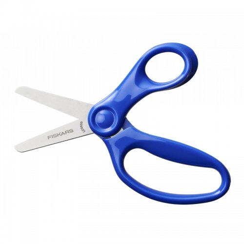 Dětské nůžky se zaoblenou špičkou, modré, 13 cm (6+) Fiskars 1064069