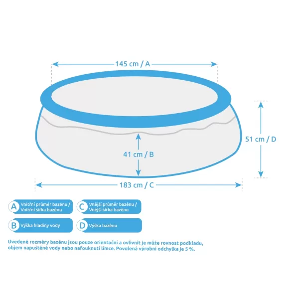 Bazén Tampa 1,83x0,51 m bez příslušenství Marimex 10340090
