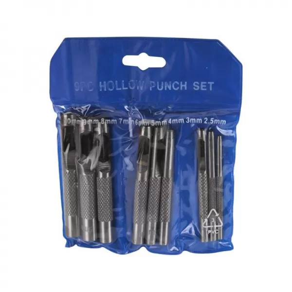 Děrovač kůže sada 9ks 2-10mm EXTOL CRAFT 10266