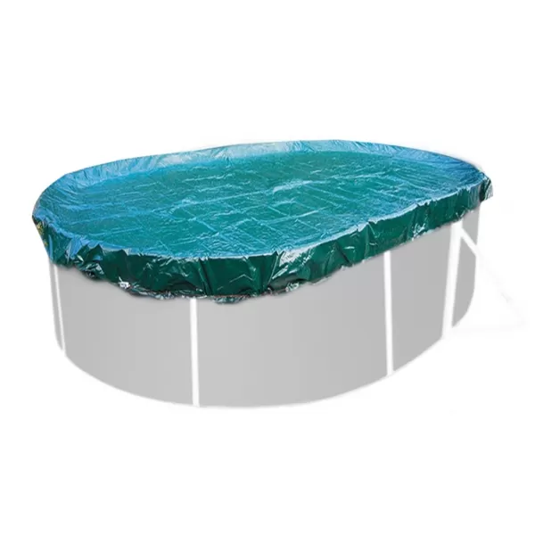 Krycí plachta SUPREME pro oválné bazény Orlando Premium 3,66 x 7,32 m - zelená Marimex 10421016