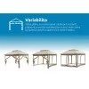 Zahradní altán Marimex Vista 3x3 m - béžový 10970574
