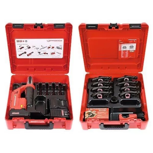 Aku lisovací sada ROMAX Compact TT + čelisti 1/4"-1.1/8" ROTHENBERGER 1000002121