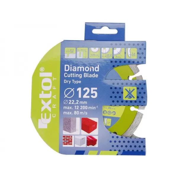 Dia kotouč řezný turbo 115x22,2mm EXTOL CRAFT 108851