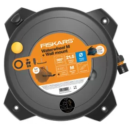 Set buben s hadicí M 1/2", dosah 21,5 metrů s držákem na zeď Fiskars 1059608