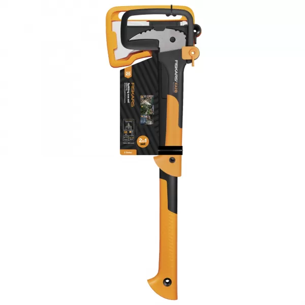 Set štípací sekera X24 + sapina Fiskars 1075460