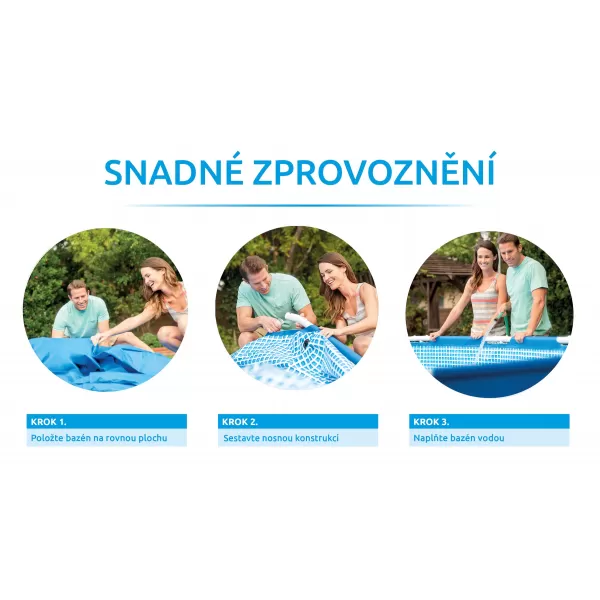 Bazén Marimex Florida 3,66x0,99 m se zabudovaným skimmerem - motiv TEAK 10340285