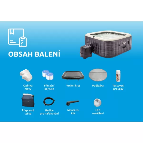 Vířivý bazén Pure Spa Greystone Deluxe Bubble Spa 6 NP Marimex 11400295
