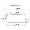 Vířivý bazén MSPA Oslo Sapphire F-SA063W Marimex 11400283