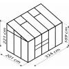 Skleník VITAVIA IDA 6500 PC 6 mm zelený LG1130