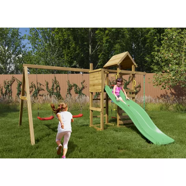 Dětské hřiště Play Basic 011 + zelená skluzavka Marimex 11640592