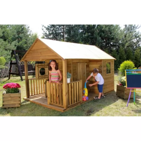 Dětský dřevěný domeček Farma Marimex 11640426