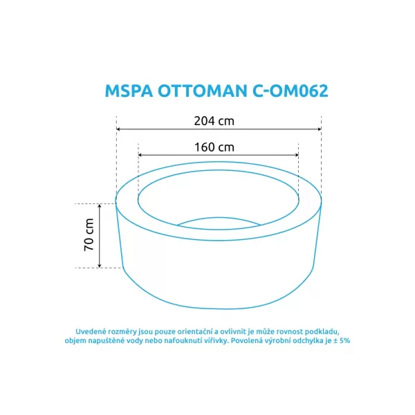 Bazén vířivý MSPA Ottoman C-OM062 Marimex 11400299