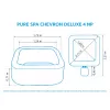 Vířivý bazén Pure Spa Chevron Deluxe 4 NP Marimex 11400291