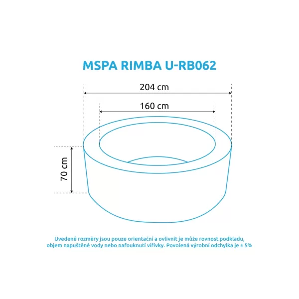 Bazén vířivý MSPA Rimba U-RB062 Marimex 11400297