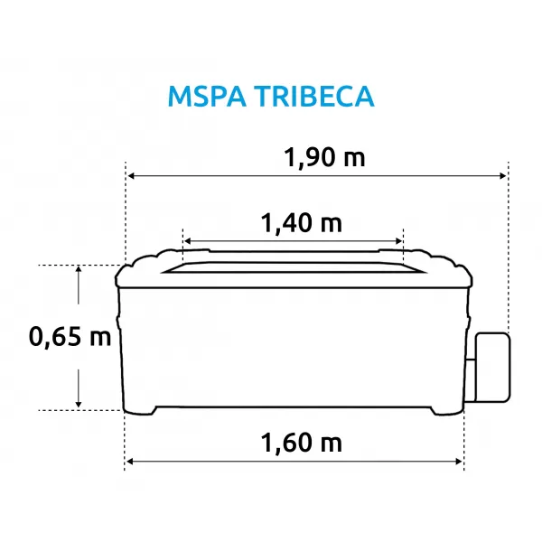 Vířivý bazén MSPA Tribeca F-TR062W Marimex 11400268