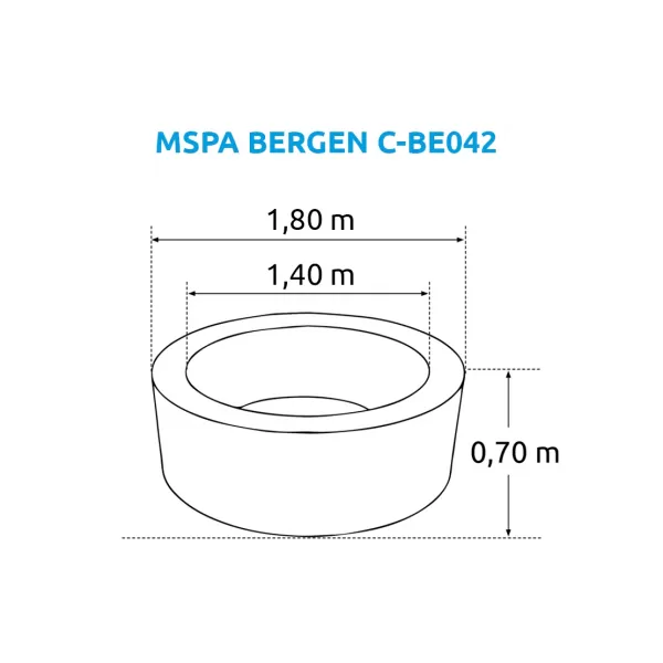 Bazén vířivý MSPA Bergen C-BE042 Marimex 11400280