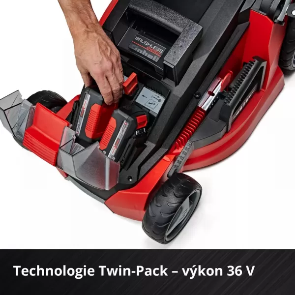 Aku sekačka na trávu 18V GE-CM 43 Li M Kit (2x4,0Ah) Einhell 3413130