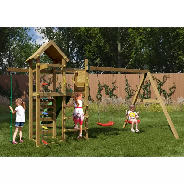 Dětské hřiště Play Basic 011 + zelená skluzavka Marimex 11640592