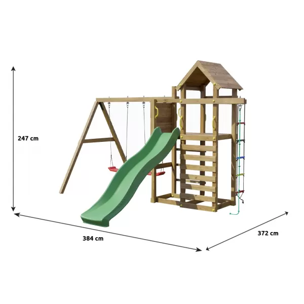 Dětské hřiště Play Basic 011 + zelená skluzavka Marimex 11640592